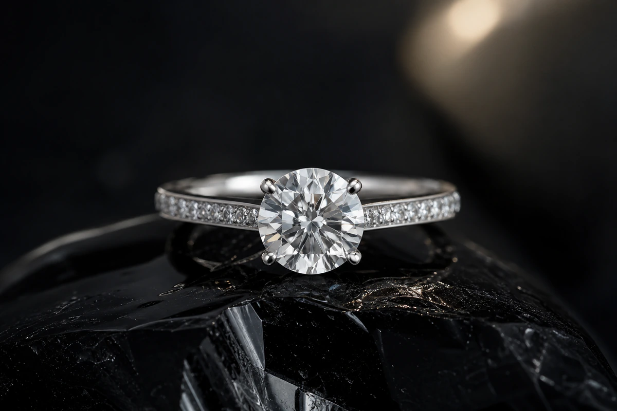 Éclat de Genève white-gold diamond ring