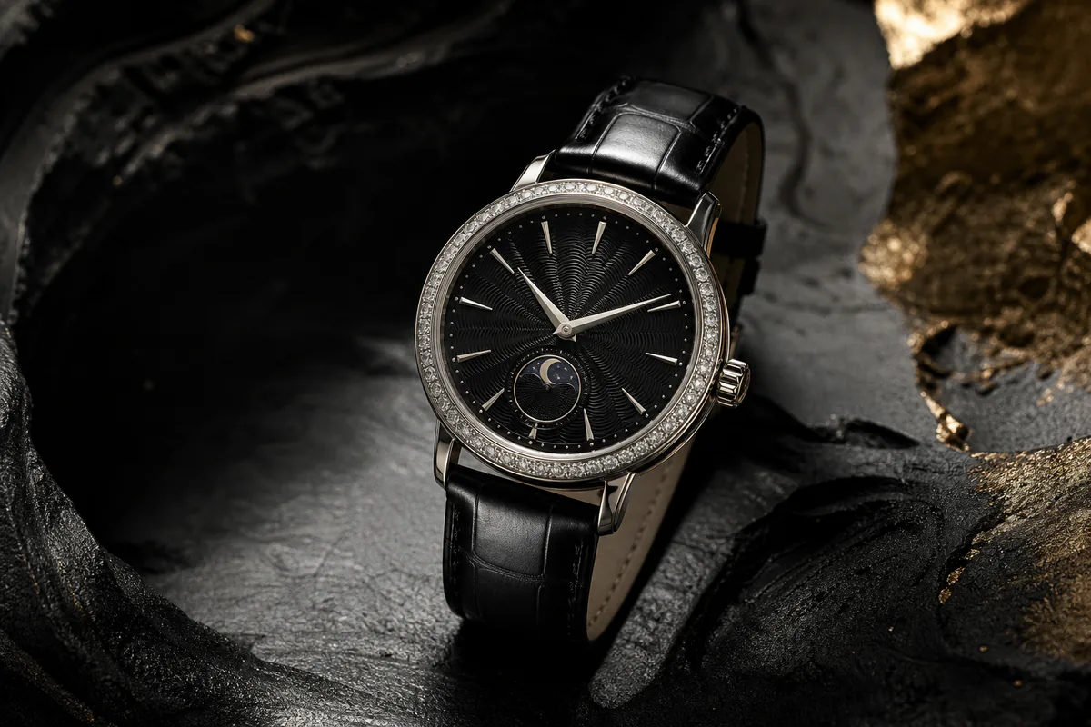 Montre Lumière diamond-set Swiss watch